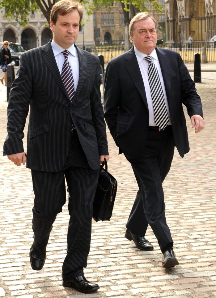  David Prescott with his father John, the former Deputy Prime Minister