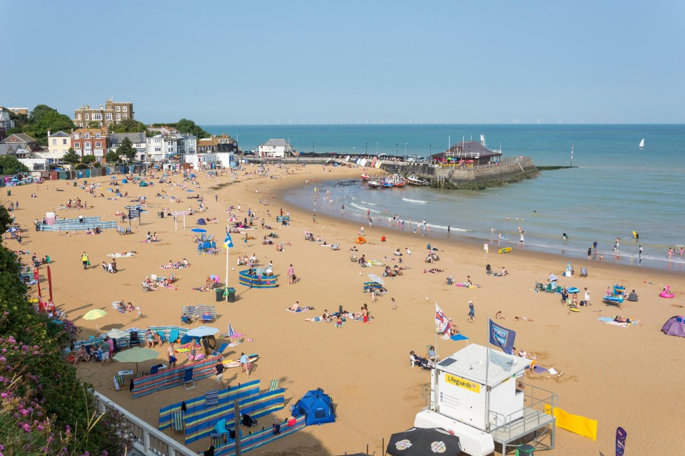 The beaches of Kent are popular with tourists all year round