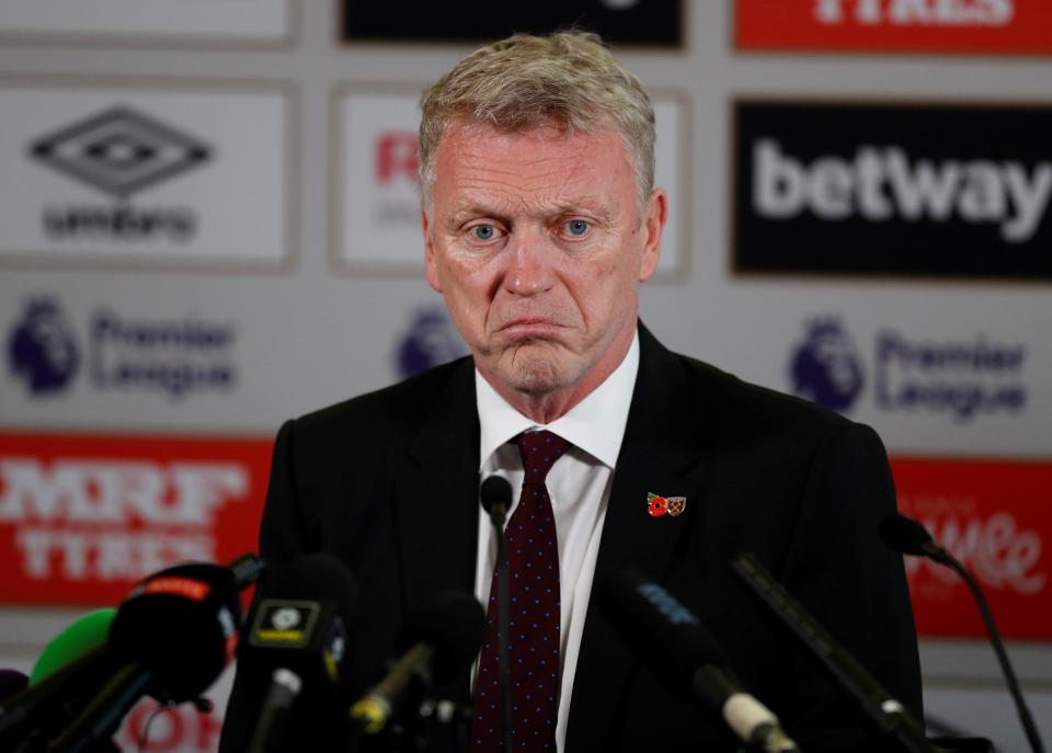  David Moyes is set for his first game as West Ham boss