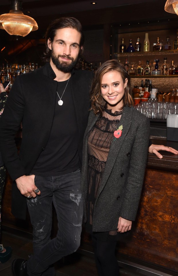 The couple were all smiles at the event