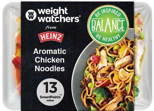 Weight Watchers has unveiled its latest range of healthy ready meals, including Chinese chicken noodles