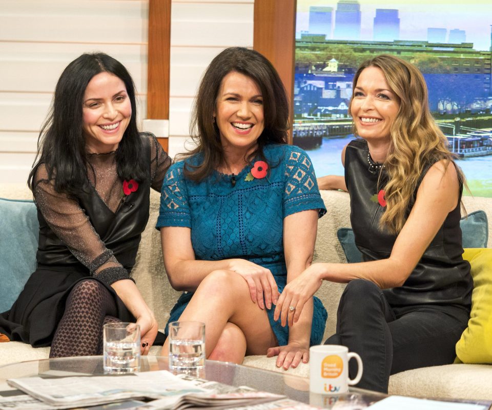  The Corrs posed up with Susanna Reid on today's GMB