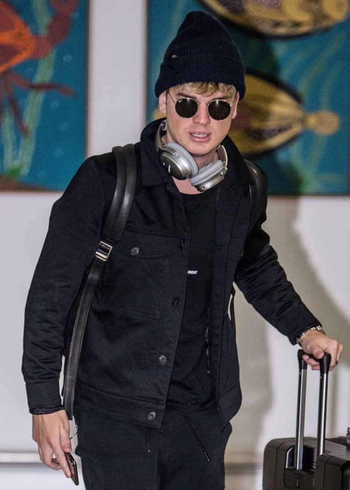  Jack Maynard pictured jetting off to Australia for I'm A Celebrity 2017