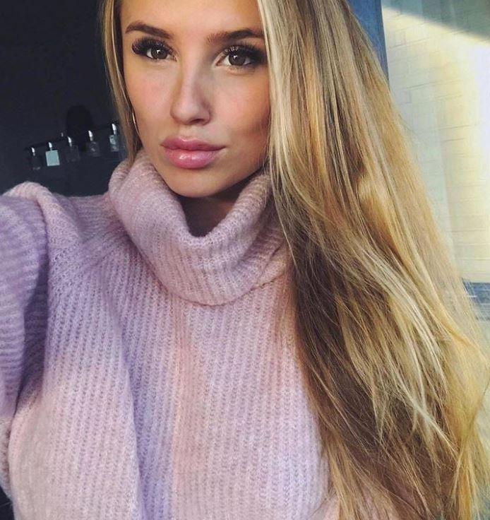  Sophie Christin is the sizzling girlfriend of Bayer Leverkusen keeper Bernd Leno