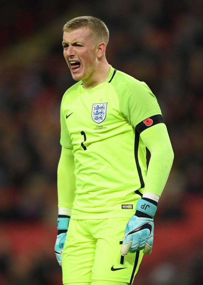  Jordan Pickford kept a clean sheet against Germany on Friday