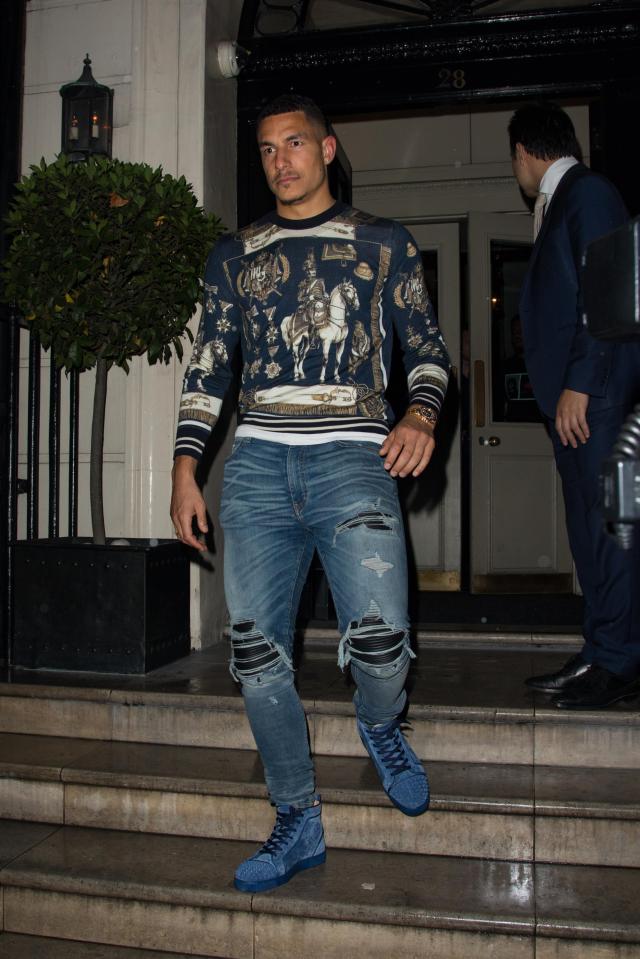  Jake Livermore out with the England squad in Mayfair