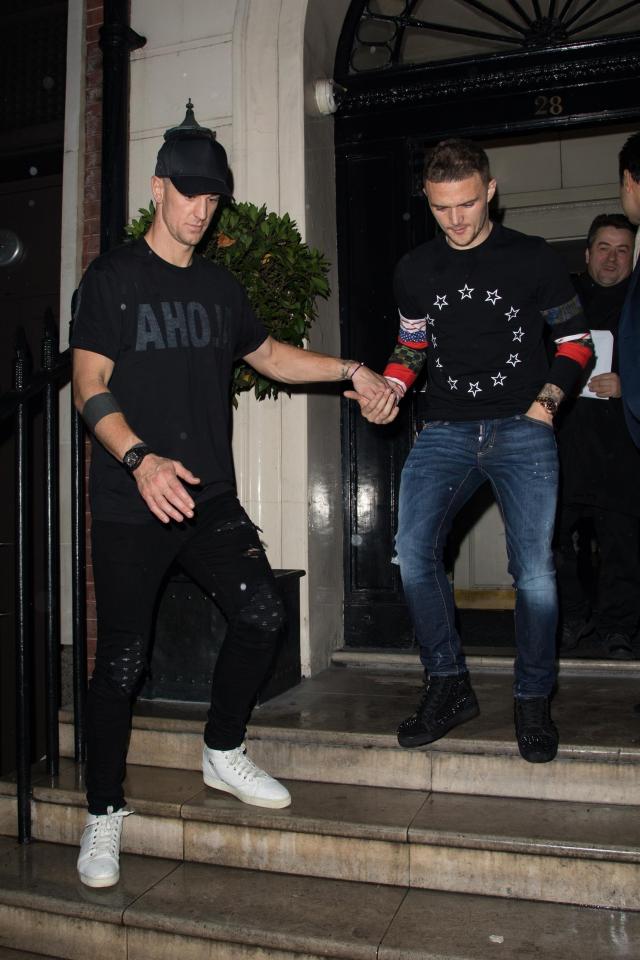  The pair looked to be having a laugh as they left Morton's Club in Mayfair