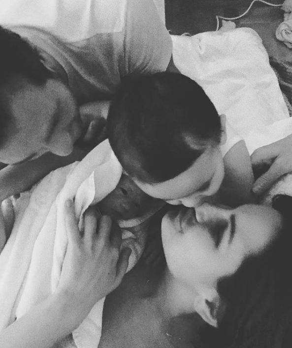  Sam announced the birth of her daughter in a sweet Instagram post