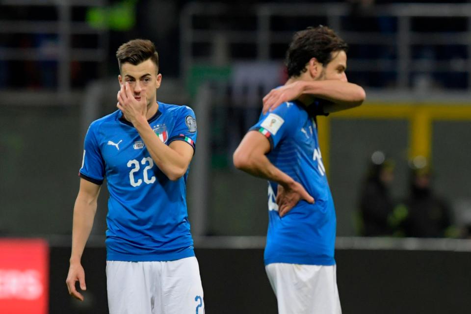  Italy players and fans alike could not believe they will not be in Russia next year