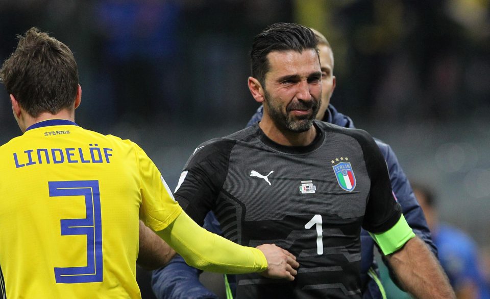  Gianluigi Buffon was moved to tears as Italy missed out on the World Cup