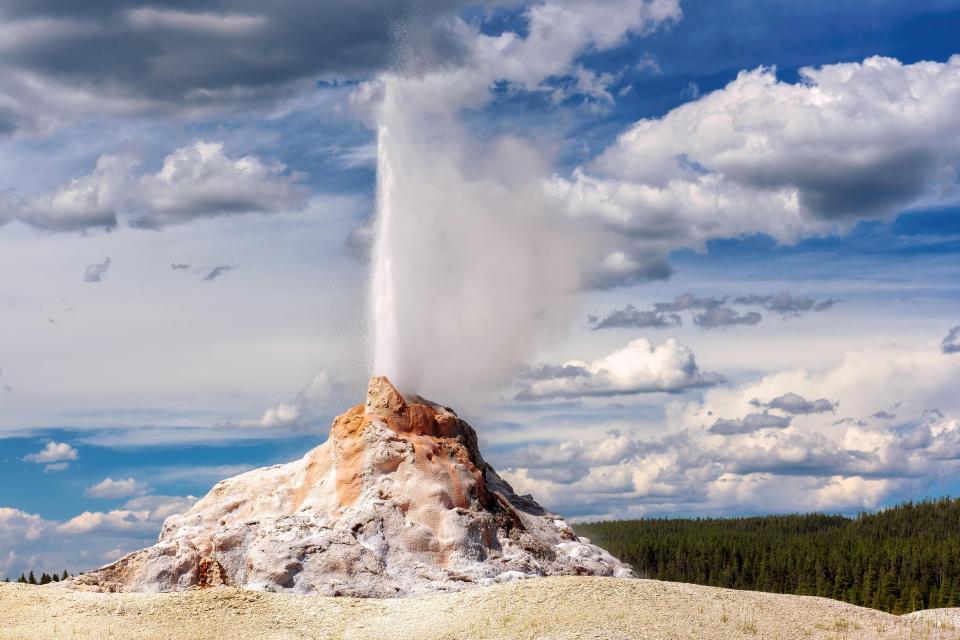  The conspiracy theorist says that a rival of the US could target the national park's volcano in a bid to produce apocalyptic results