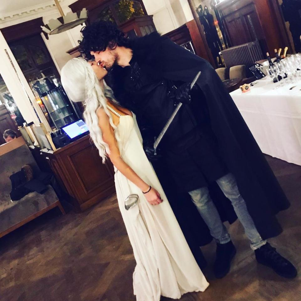  Morgan Schneiderlin celebrated his 28th birthday dressed as characters from Game of Thrones