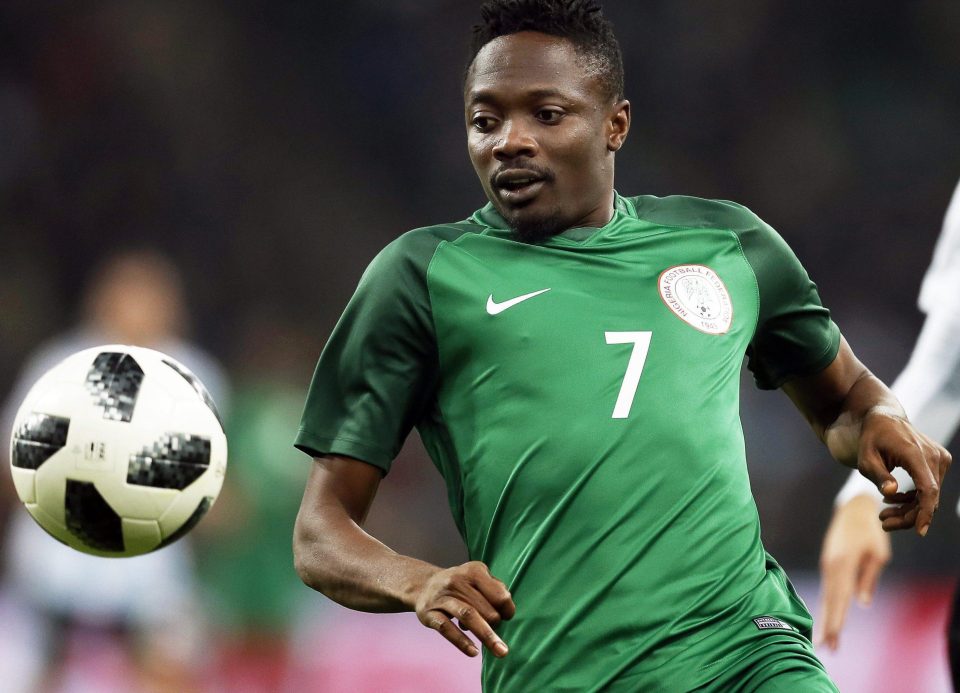  And Ahmed Musa may well be joining him