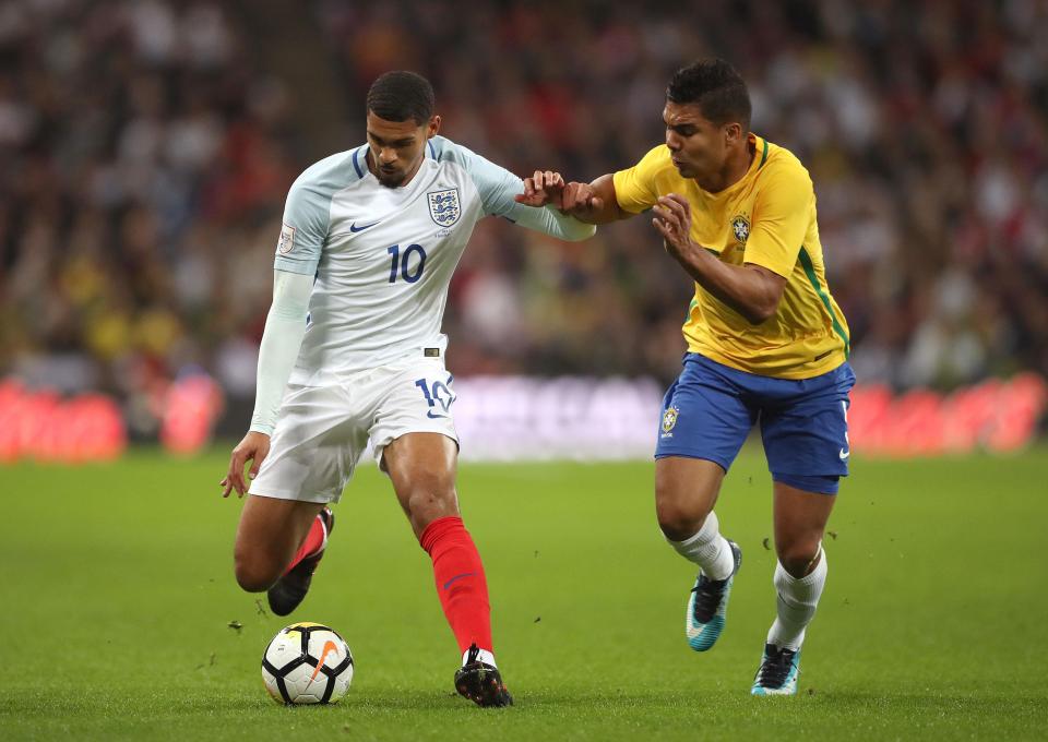  Ruben Loftus-Cheek had to be replaced after just over 30 minutes tonight for England against Brazil