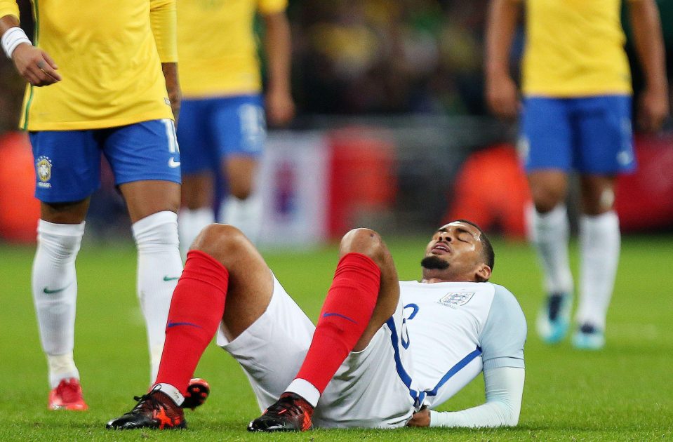  Ruben Loftus-Cheek soon realised his game for England against Brazil at Wembley was over