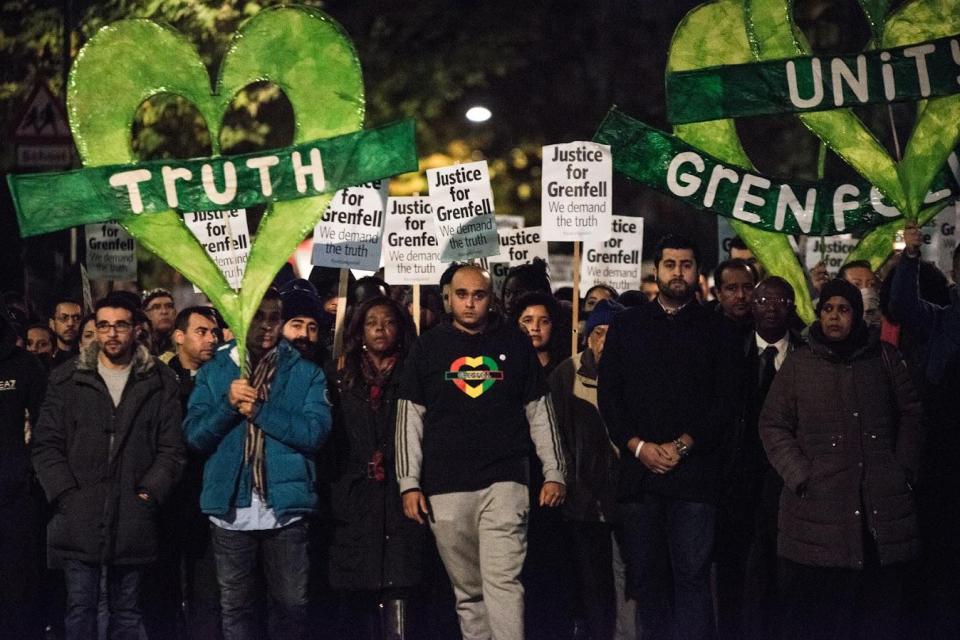  Supporters demanded justice for the Grenfell victims