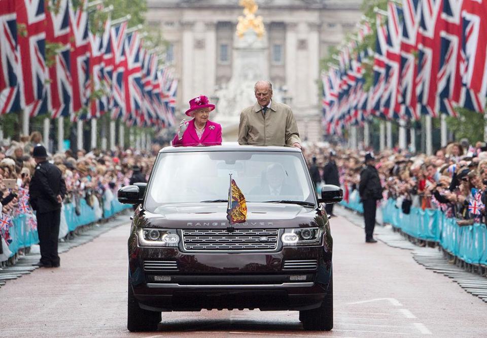  The royal couple attending The Patron's Lunch in celebration of the Queen's 90th birthday