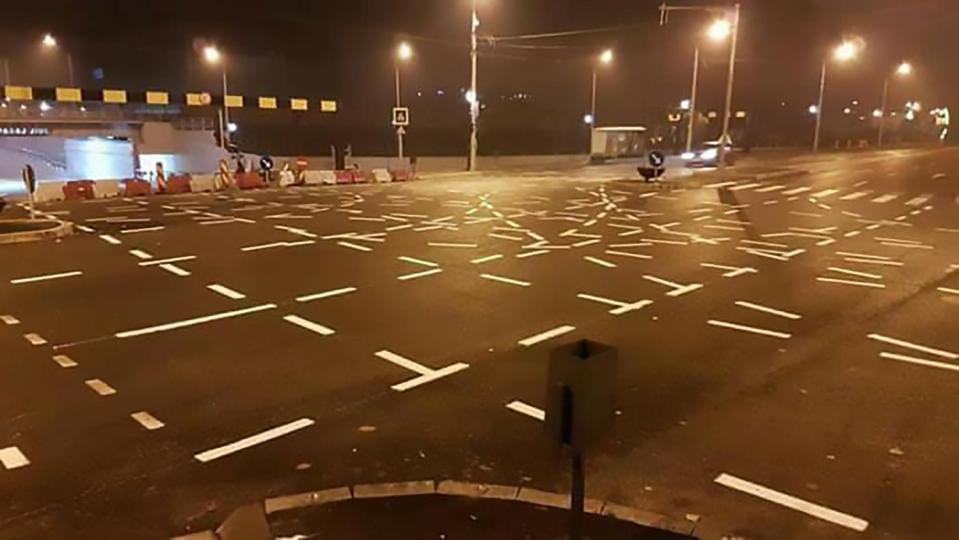  The number of markings has unnerved local drivers