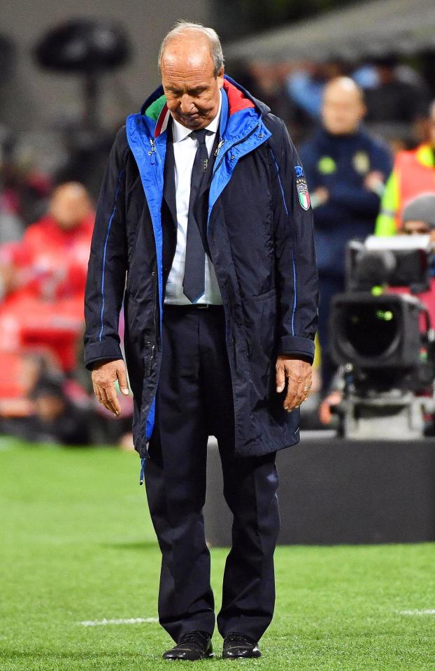  Gian Piero Ventura was sacked as Italy manager