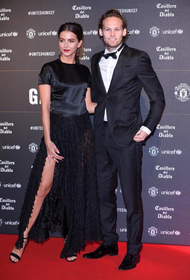 Daley Blind and girlfriend Carly-Rae Fleur attend Manchester United gala