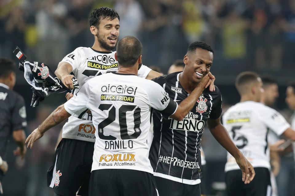  Camacho, Danilo and Jo celebrate their success at full-time