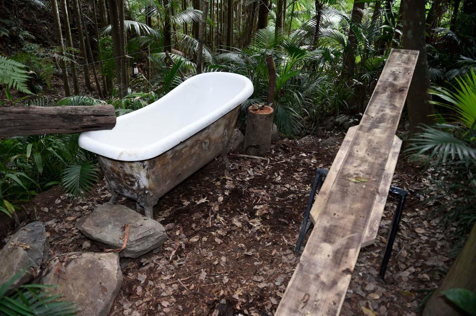  A bath has been installed in the jungle for the first time in the show's history