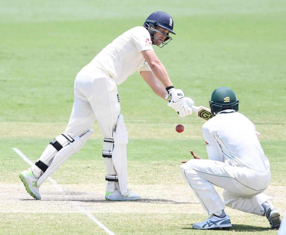  Malan clips through the leg side in Townsville