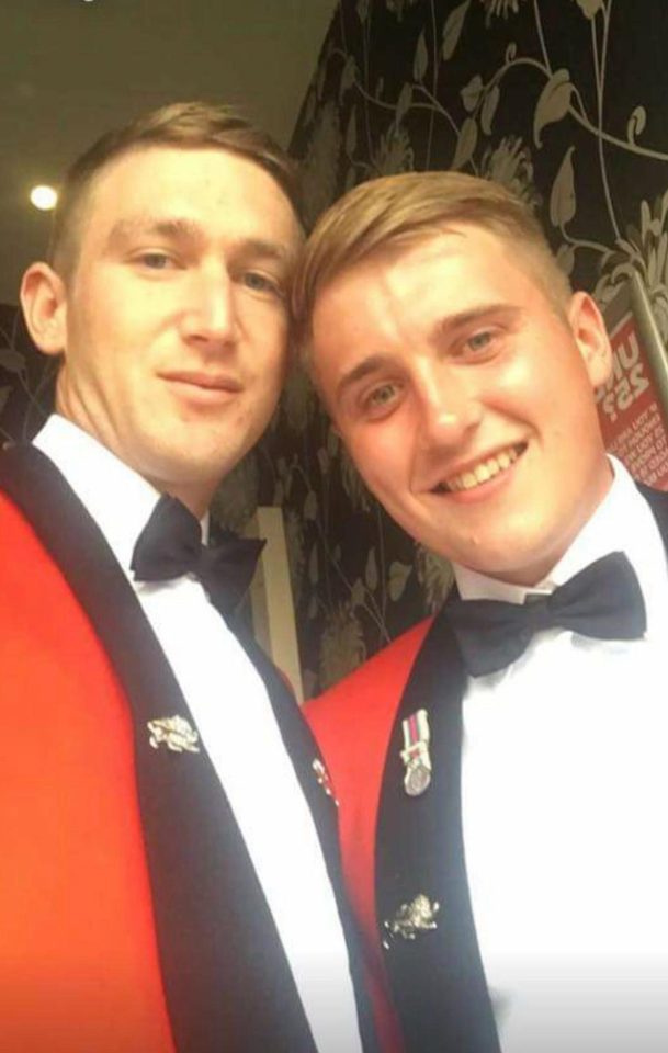  Colin Theaker (left) and Scott Hetherington (right) were best friends since joining the Army