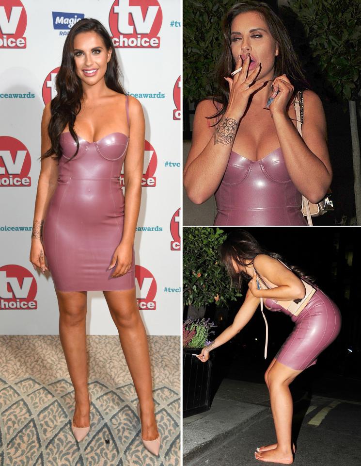  Fagged out . . . yet Love Islander Jessica Shears looked smokin’ hot at the start of TV Choice Awards