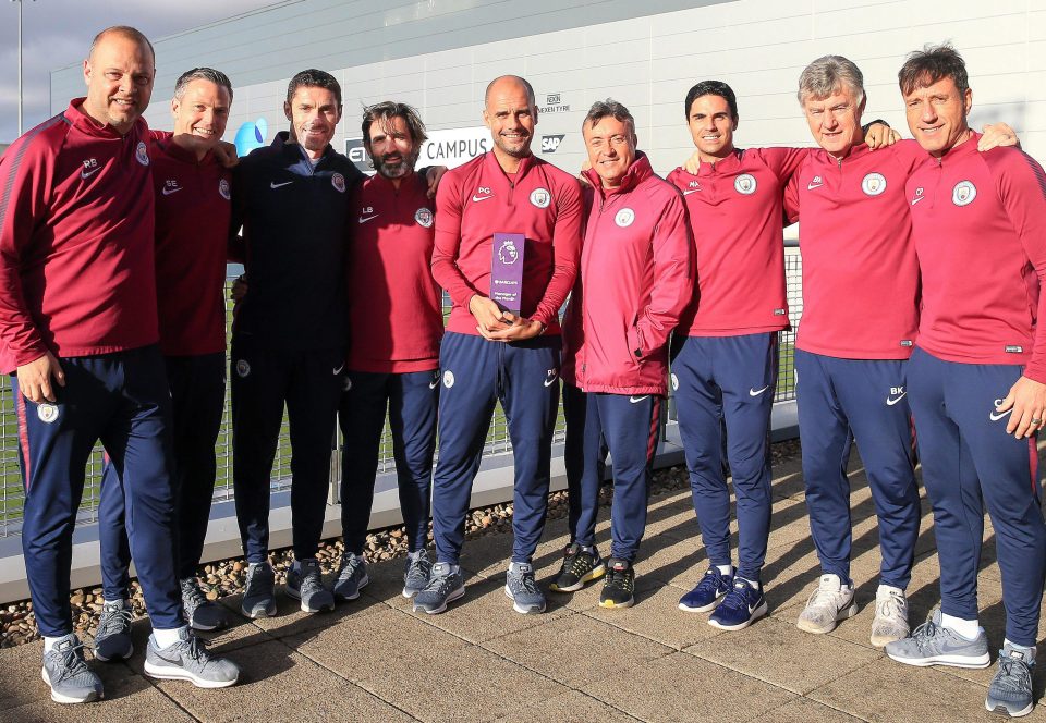  Pep Guardiola won October's Manager of the Month award