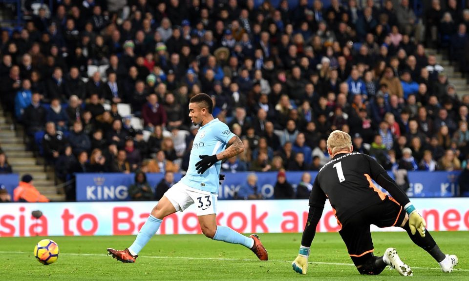  Gabriel Jesus had the simplest of tap-ins from sensational move to put Man City into a 1-0 lead