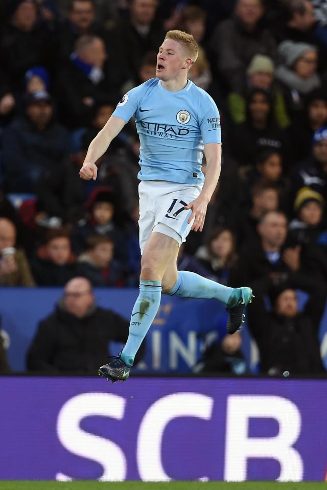  Kevin De Bruyne lashed in to score City's second