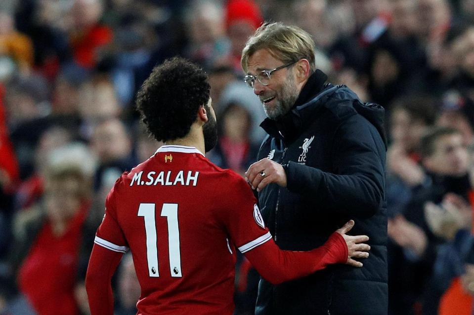  Jurgen Klopp is delighted with Salah's incredible start to life at Anfield