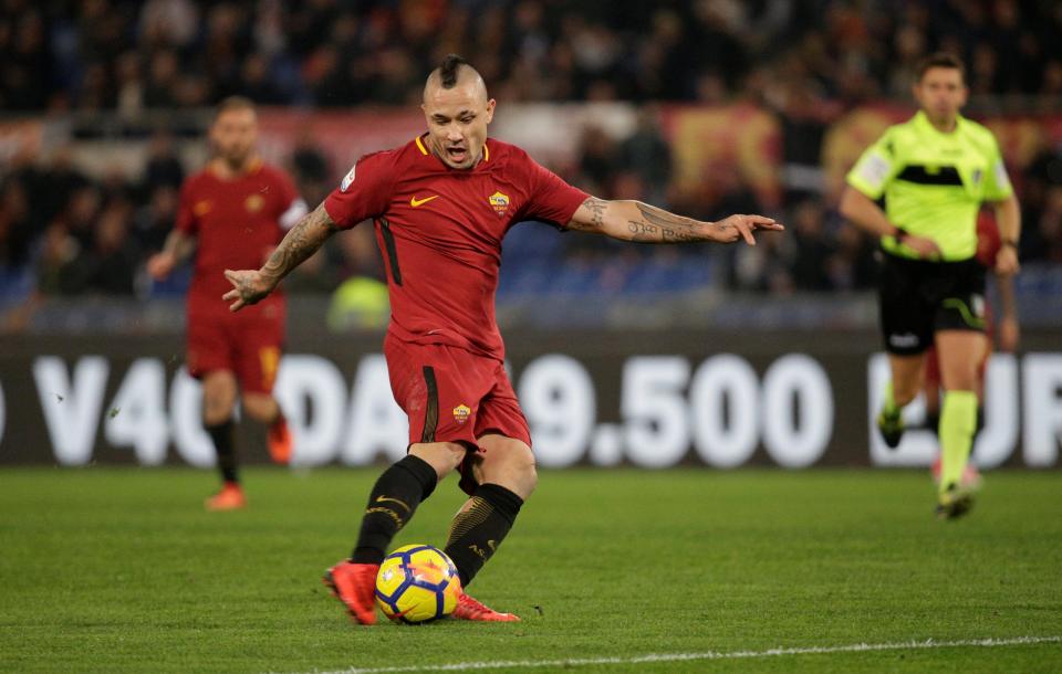  Radja Nainggolan drilled the ball home from long range