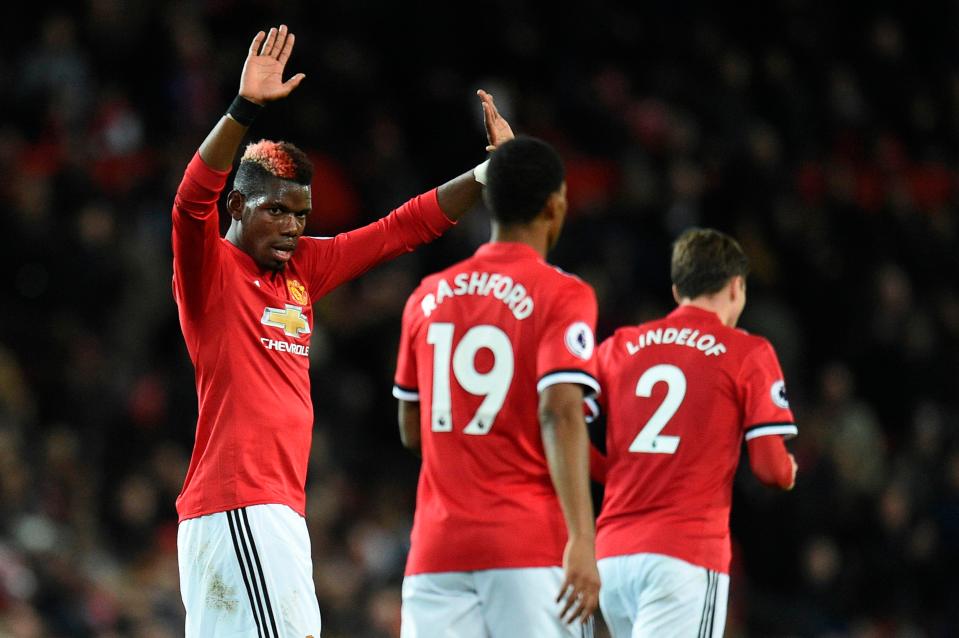  Paul Pogba was the star man as Man United thumped Newcastle 4-1