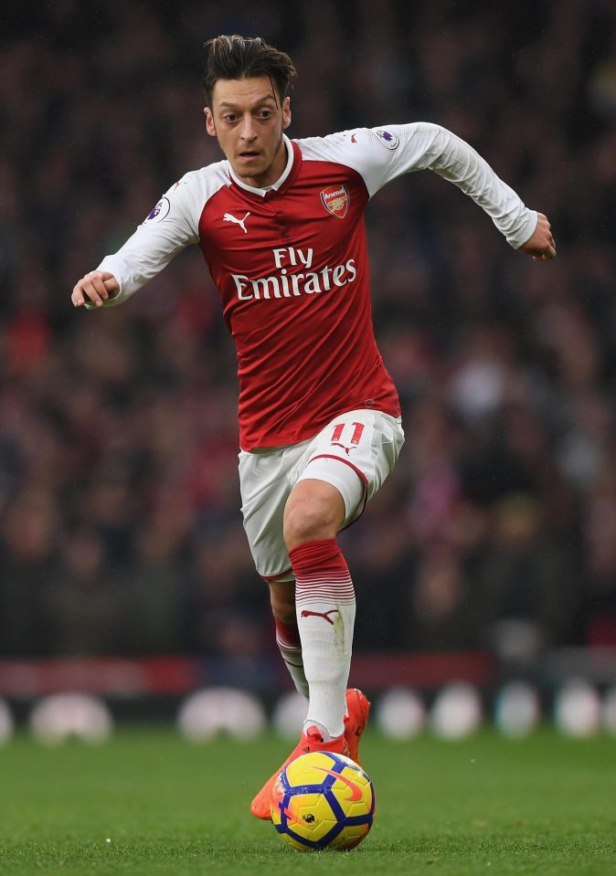  Mesut Ozil played an hugely influential role during Arsenal's 2-0 win against Tottenham on Saturday