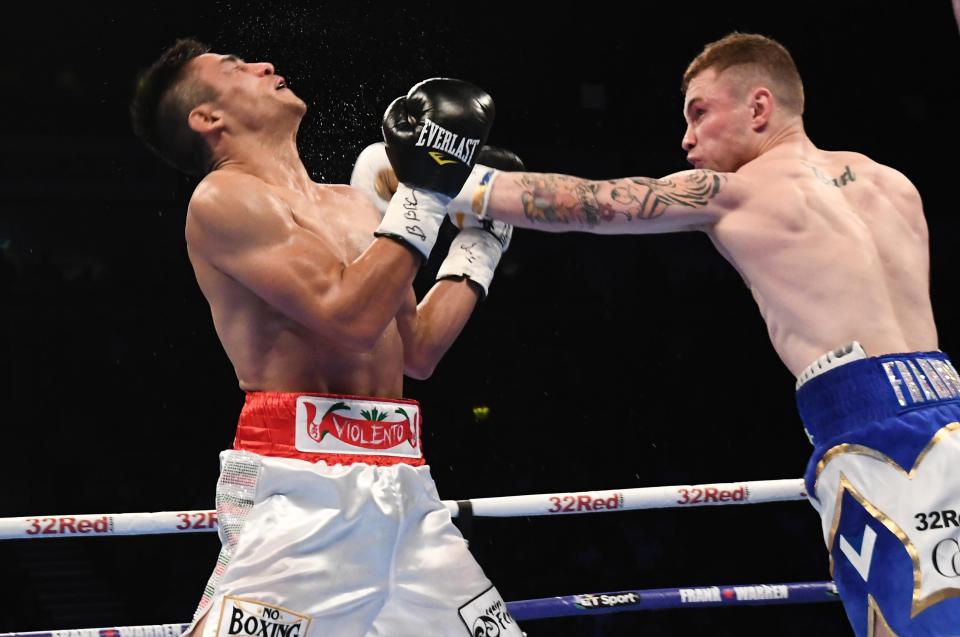  Carl Frampton bossed the opening few rounds against Horacio Garcia in Belfast