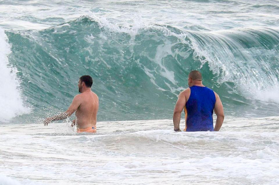  Ant McPartlin went for a dip with his body guard