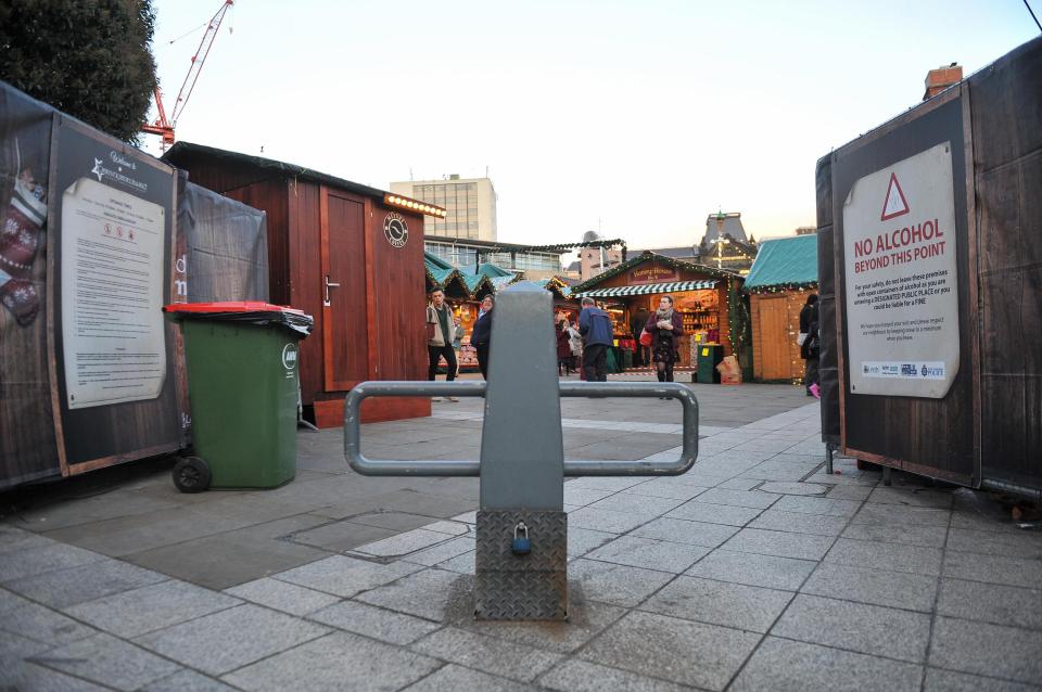  Security measures are in place at Leeds Christmas market due to the heightened terror threat