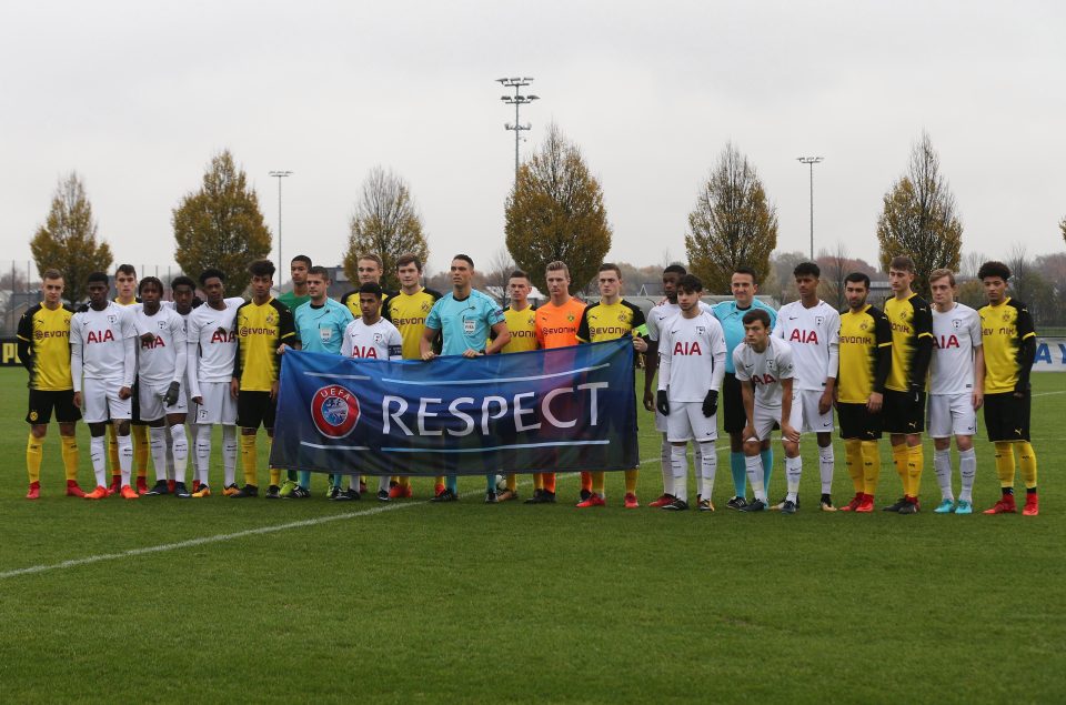  Tottenham beat Dortmund in both of their Uefa Youth League games this season