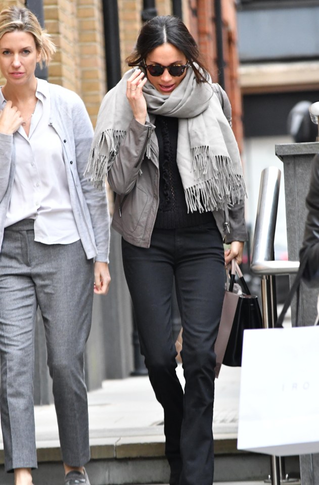 Meghan was spotted shopping in London on Tuesday last week