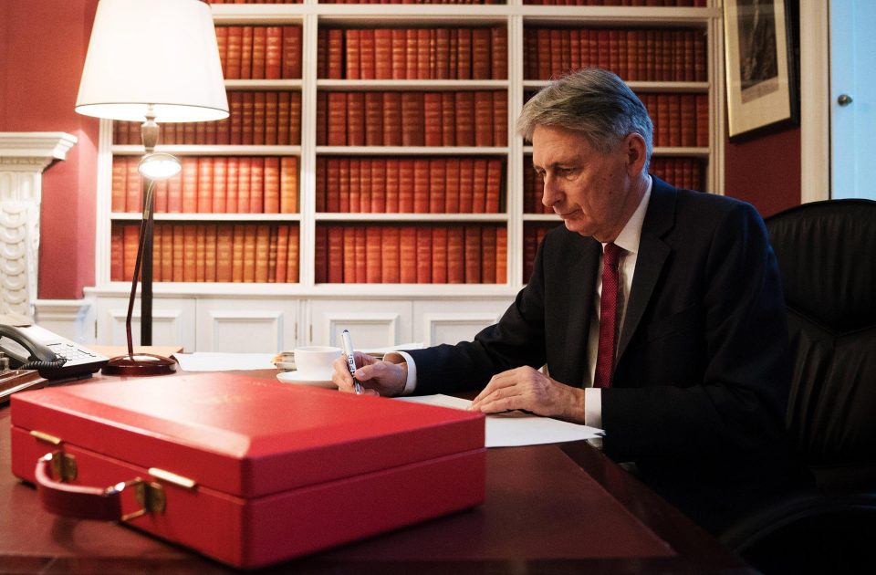  Chancellor Philip Hammond will deliver his Budget speech today