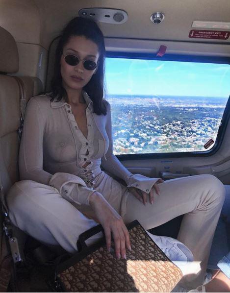  Bella Hadid is one of the many celebs to jump on the woman spreading trend