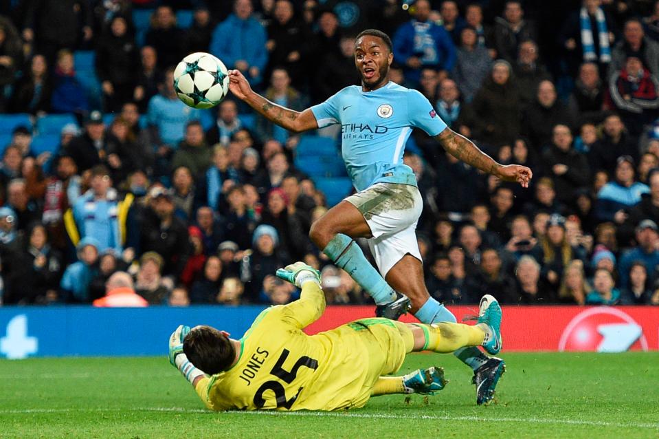  Raheem Sterling secured the points at the death for Manchester City