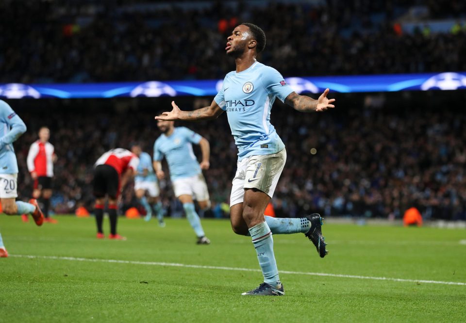  Sterling's strike was his eleventh of the season