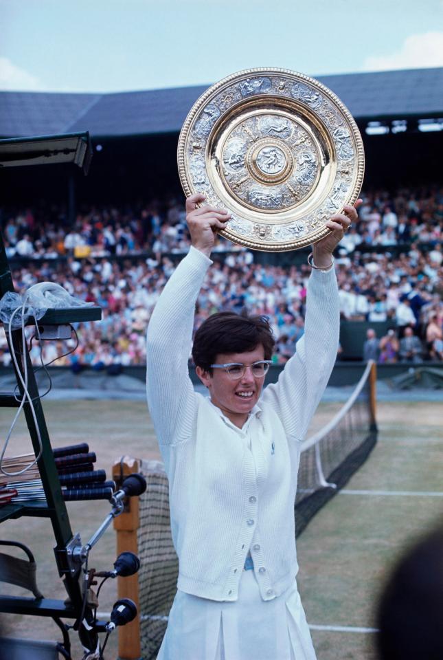  Billie Jean King won the women's singles final at Wimbledon in 1968