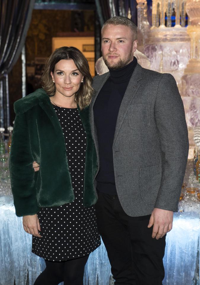  The recently engaged couple looked loved up at the Hogwarts in the Snow launch event