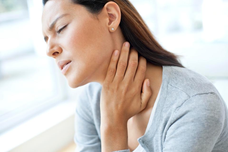  If your breath smells like rotting flesh it could be a sign of tonsillitis