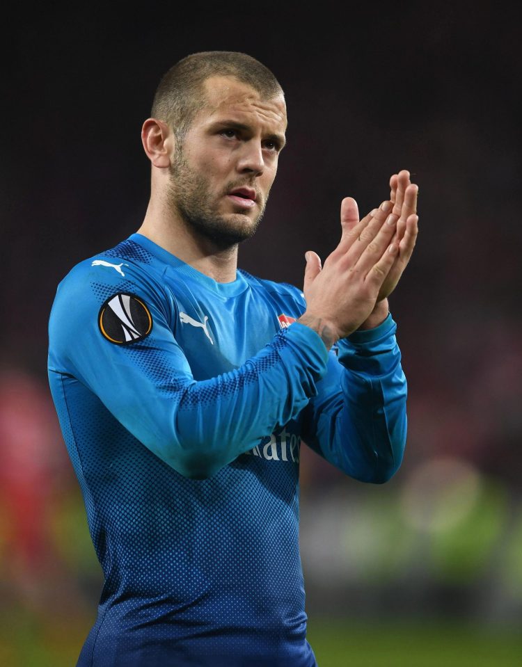  Jack Wilshere in Arsenal's second choice strip which they will wear at home tonight