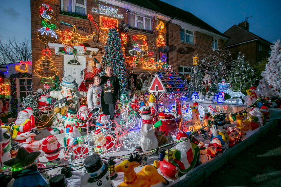 The couple spend thousands every year on the display